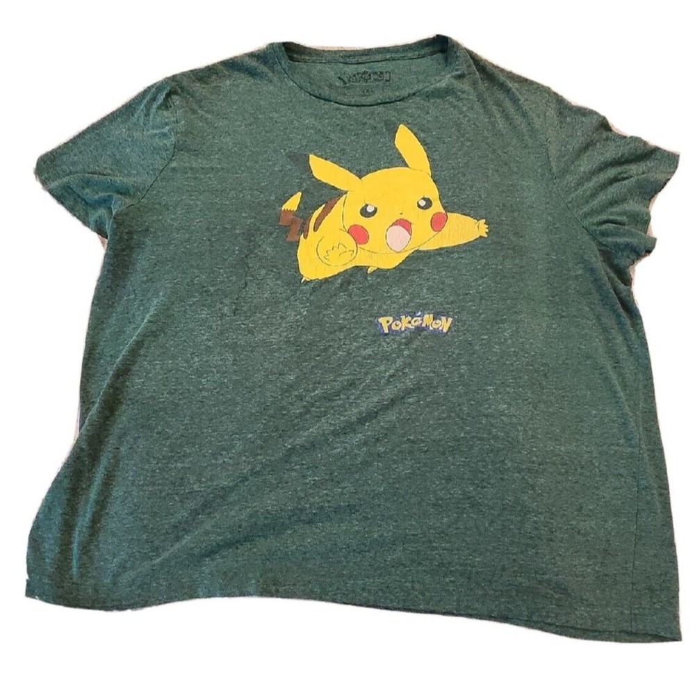 Vintage‎ POKEMON PICACHU T Shirt Mens 2X NINTENDO GAME CHARACTER Anime